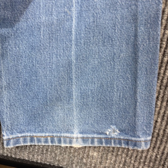 Vintage Wrangler Jeans Men's 35x36 Cowboy Cut Blue Denim Straight Leg 13MWZ - Picture 11 of 11